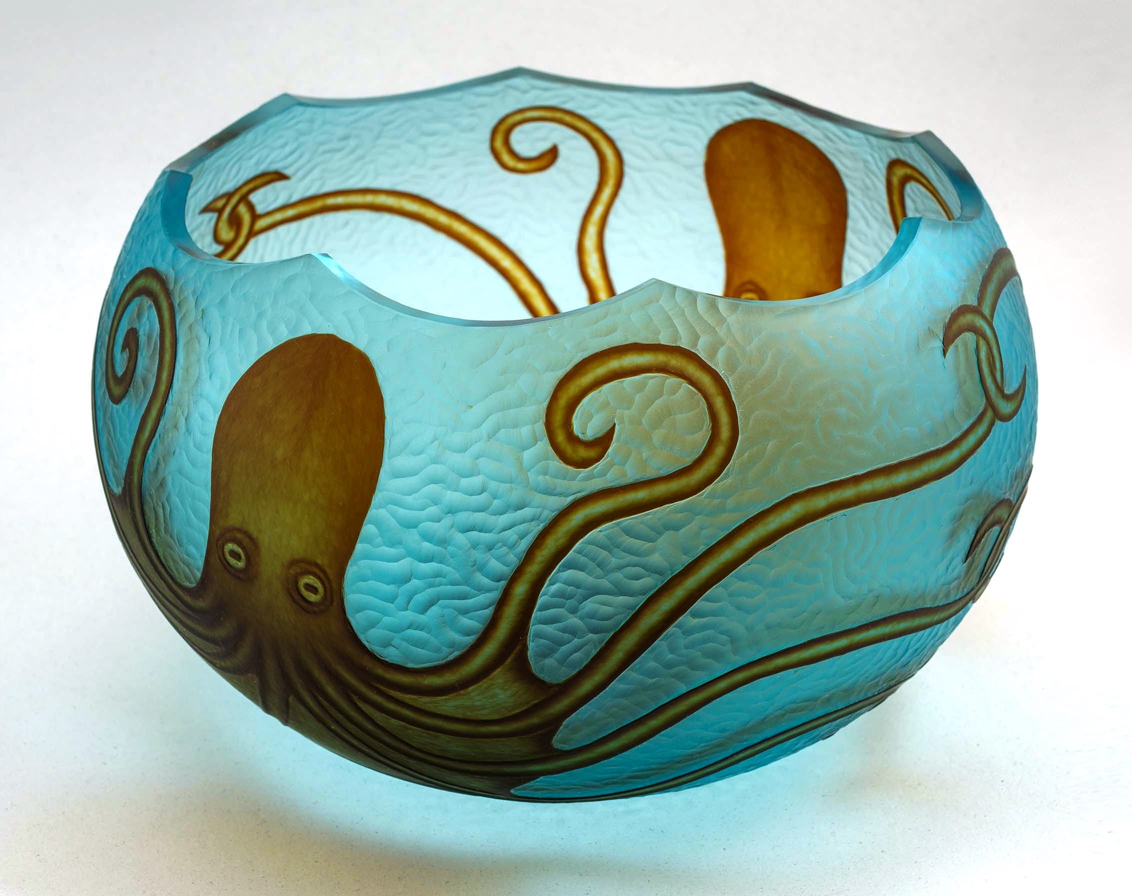 "Twin Octopi Bowl"